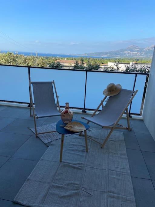 Exceptionnelle Vue Mer Calvi - Piscine - T2 Dış mekan fotoğraf